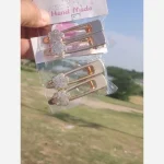 گیره طلایی فلزی  ۲ عددی طرح گل 🌱♥️