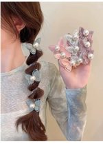 کش مو فنری پیکسل پروانه مرواریدی